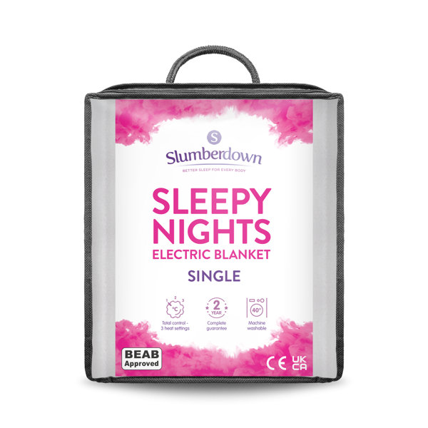 Slumberdown Sleepy Nights Electric Blanket, 3 Heat Settings & Reviews